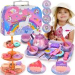 Set de th� en forme de licorne - kakoo - services � th� jouets - plastique - pour filles de 3 ans et ...