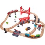 Set de train en bois hape - 51 pi�ces - multicolore - pour enfants � partir de 4 ans