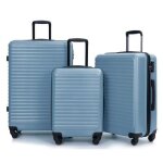 Set de valises - jaerliub - valise rigide - 4 roues - matriau abs - cadenas tsa