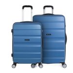 Set de valises trolley - itaca - t71616 - rigide - bleu - 2 pi�ces
