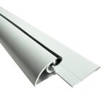 Seuil de porte pmr - homewell - aluminium - largeur 50mm - hauteur 16mm - laqu� blanc