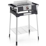 Severin barbecue lectrique sur pieds 3000w noir / inox - pg8118