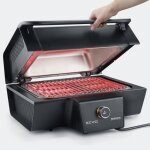 Barbecue de table - severin - sevo gt - 3000w - 0  500c - bac  eau anti - fume