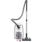 Severin bc7047 - aspirateur traineau avec sac - 850 w - 4 l - 74 db - silencieux - blanc / rouge