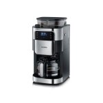 Cafeti�re filtre - severin - ka4813 - 1 000w - 14l - �cran tactile inox bross� / noir