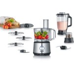Severin km3892 robot multifonctions - 1200 w - inox et noir - blender 15 l - 2 vitesses + pulse Severin km3892 robot multifonctions - 1200 w - inox et noir - blender 15 l - 2 vitesses + pulse