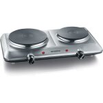 Plaque de cuisson lectrique - severin - kp 1014 - 2 plaques - 2500 w - inox