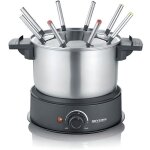 Service  fondue - severin - 2470 - 1500w - 8 personnes - inox - 14l