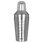 Shaker � cocktail - king hoff - kh1393 - 600ml - acier inoxydable - recettes rotatives