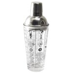 Shaker cocktail verre recettes 450ml transparent
