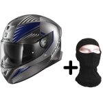 Shark casque int�gral skwal 2 hallder + cagoule - anthracite bleu