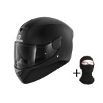 Shark casque moto int�gral d - skwal 2 + cagoule - noir mat