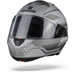Shark evo es yari sak casque modulable argent mat anthracite noir s Shark evo es yari sak casque modulable argent mat anthracite noir s