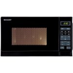Sharp r - 242bkw micro ondes monofonction noir - 20 l - 800 w - pose libre