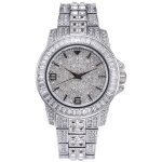Sharphy argent montre homme luxe de marque 2020 diamants bracelet quartz montres magnifique