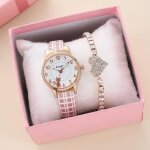 Sharphy coffret montre enfant fille + bracelets ? diamant chat mode rose cadeaux de noël Sharphy coffret montre enfant fille + bracelets ? diamant chat mode rose cadeaux de noël