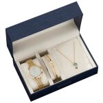 Sharphy coffret montre femme + bracelet + collier ? diamant bracelet en acier mode doré dauphin cadeau ... Sharphy coffret montre femme + bracelet + collier ? diamant bracelet en acier mode doré dauphin cadeau ...