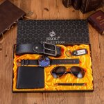 Sharphy coffret montre homme + ceinture - lunettes de soleil pour hommes - stylo - portefeuille pour ...