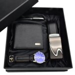 Sharphy coffret montre homme + stylo + portefeuille + ceinture de marque mode de luxe bracelet en cuir ... Sharphy coffret montre homme + stylo + portefeuille + ceinture de marque mode de luxe bracelet en cuir ...
