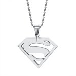 Sharphy® colier enfant garcon marque superman animé acier pendentif bijoux Sharphy® colier enfant garcon marque superman animé acier pendentif bijoux