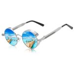 Sharphy lunettes de soleil femme forme ronde des couples 2021 personnalit� bleu lunettes de soleil polaris�es ...