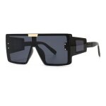 Sharphy lunettes de soleil femme grand cadre mode m�tal haute qualit� conduire voyage sport noir gr�ce ...