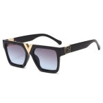 Sharphy lunettes de soleil femme mode grandes montures conduite sport noir �l�gant voyage anti uv