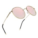 Sharphy lunettes de soleil femme rond m�tal polaris�es mode r�tro exquis luxueux d�contract�e sports ...