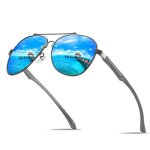 Sharphy lunettes de soleil homme aviateur grosse boite l�t� classique m�tal sports de plein air p�che ...