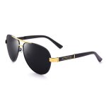 Sharphy lunettes de soleil homme aviateur m�tal mode polaris�es faire de la p�che conduire ombres anti ...
