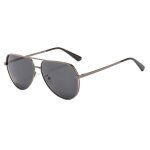 Sharphy lunettes de soleil homme aviateur m�tal polaris� sport conduite p�che alpinisme anti - uv noir ...