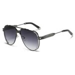 Sharphy lunettes de soleil homme aviateur polarise mtal mode double faisceau conduite sport accessoires ...