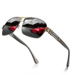 Sharphy lunettes de soleil homme carr� grosse boite cyclisme conduire dor noir classique l�t� sports ...