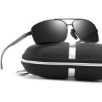 Sharphy lunettes de soleil homme carré métal conduire polarisées pêche anti - uv400 Sharphy lunettes de soleil homme carré métal conduire polarisées pêche anti - uv400