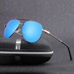 Sharphy lunettes de soleil homme m�tal aviateur polaris�es conduire sports de plein air cyclisme voyager ...