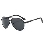 Sharphy lunettes de soleil homme polaris�es aviateur mode conduire voyager sports de plein air m�tal ...