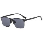 Sharphy lunettes de soleil homme polaris�e m�tal r�tro cadre rectangulaire noir cool sports accessoires ...
