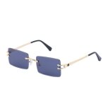 Sharphy lunettes de soleil homme verres sans bord m�tal nouveau mode noir femme conduite sports de plein ...