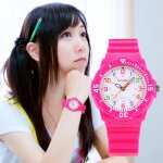 Sharphy montre enfant fille de marque analogique quartz rose rouge jolie bracelet pour tudiant ado