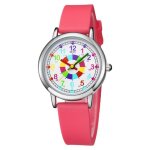 Sharphy montre enfant fille gar�on bracelet de marque 2021 quartz jolie �tanche simple rouge couleurs ...