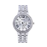 Sharphy� montre femme marque de luxe diamant quartz analogique bracelet argent� meilleurs cadeaux