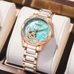 Sharphy montre femme de marque mécanique automatique diamant bracelet en acier bleu notes de musique ... Sharphy montre femme de marque mécanique automatique diamant bracelet en acier bleu notes de musique ...