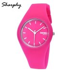 Sharphy® montre fille sport étanche bracelet en silicone analogique quartz montres enfant rose rouge ... Sharphy® montre fille sport étanche bracelet en silicone analogique quartz montres enfant rose rouge ...