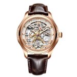 Sharphy montre homme mécanique automatique cadran squelette chiffres romains bracelet en cuir étanche ... Sharphy montre homme mécanique automatique cadran squelette chiffres romains bracelet en cuir étanche ...