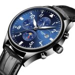 Sharphy montre homme m�canique automatique de marque calendrier afficher la phase de lune lumineux bracelet ...