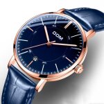 Sharphy montre homme m�canique automatique calendrier �tanche lumineux tr�s mince cuir tendance