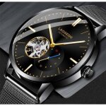Sharphy montre homme m�canique automatique lumineuse �tanche en acier inoxydable ultra - mince