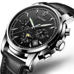 Sharphy montre homme phase de lune calendrier �tanche lumineux multifonction