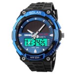 Sharphy solaire montre homme de marque haut de luxe sport double affichage bleu meilleure qualité Sharphy solaire montre homme de marque haut de luxe sport double affichage bleu meilleure qualité
