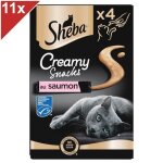 Friandise pour chat - sheba - creamy snacks - saumon msc - texture crmeuse